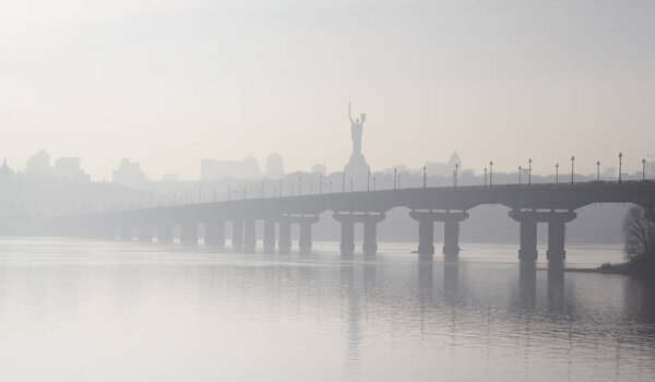 Kiev in fog