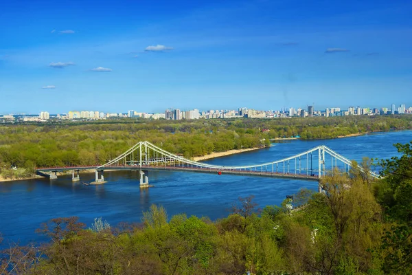 Trukhaniv brug in Kiev — Stockfoto