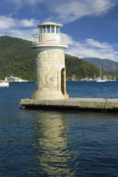 Leuchtturm in marmaris — Stockfoto