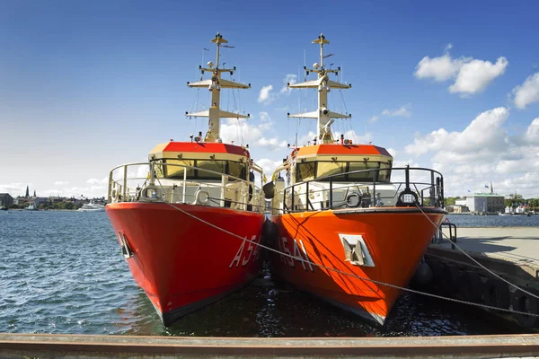 Two Danish royal navy ships — Stock Photo, Image