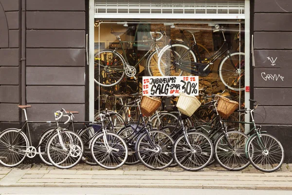 Negozio biciclette Copenhagen — Foto Stock