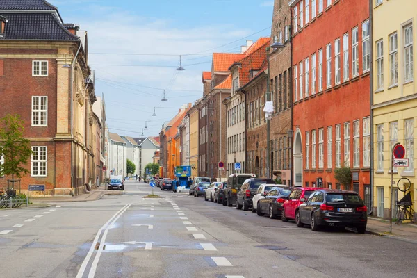 Typische Straße in Kopenhagen — Stockfoto
