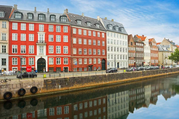 Typisk gata i Köpenhamn — Stockfoto