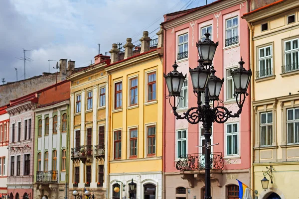 Ploscha Rynok street Lviv — Stock Fotó