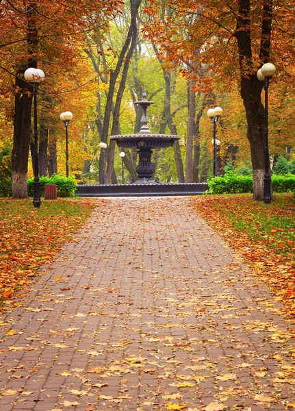 Fontanna w parku Maryinsky — Zdjęcie stockowe