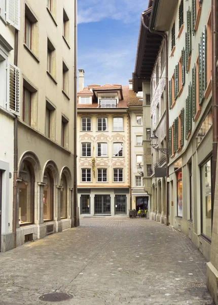 Straat in Luzern — Stockfoto