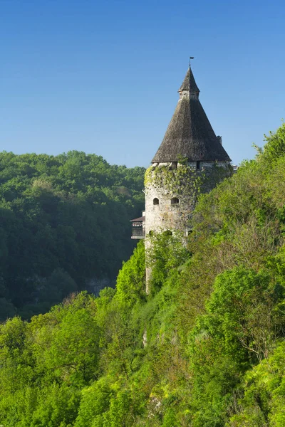 Der Töpferturm Von Kamjanez Podilskiy Ukraine — Stockfoto