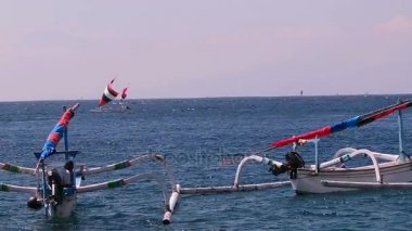Geleneksel balıkçı teknesi. Bali, Endonezya