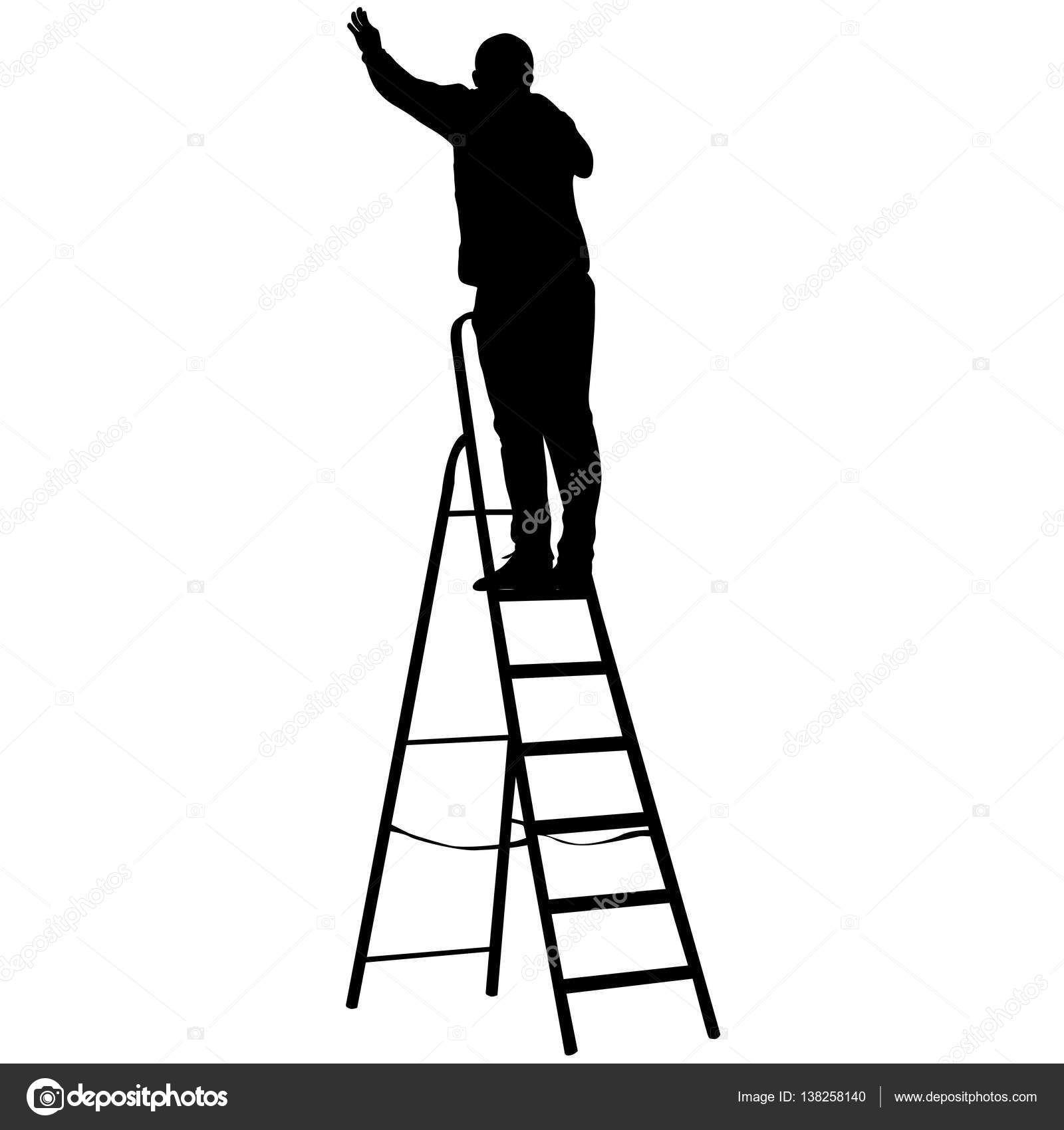 Silhouette worker climbing the ladder. Vector illustration — Stock ... for Worker Climbing Ladder
76uhy Silhouette worker climbing the ladder. Vector illustration — Stock ... for Worker Climbing Ladder
76uhy