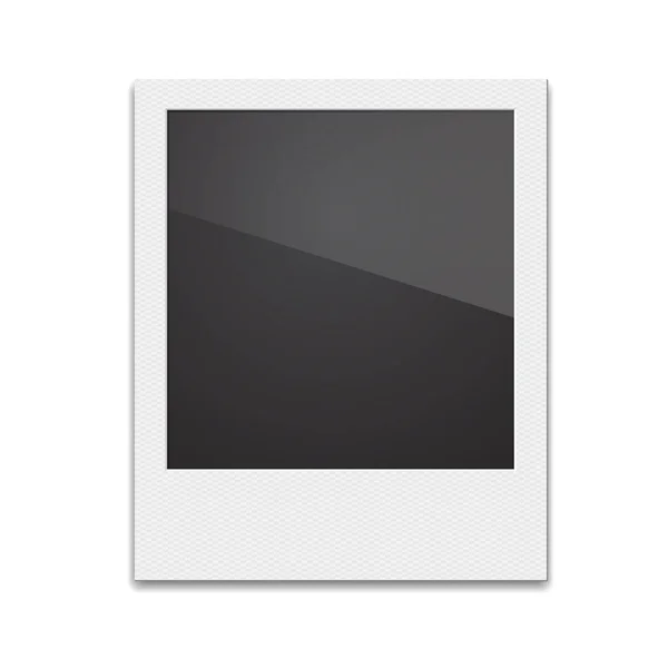 Retro Photo Frame Polaroid On White Background. Vector illustra — Stock Vector