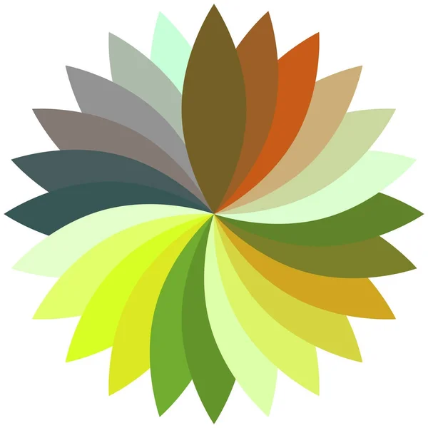 Blume Farbe Lotus Silhouette für Design-Illustration — Stockvektor