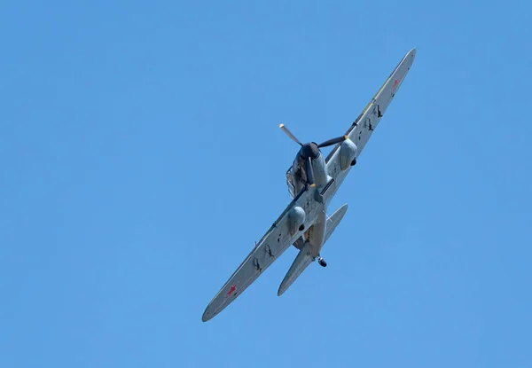 Moscú Rusia Zhukovsky Airfield Agosto 2019 Restaurado Ilyushin Segunda Guerra — Foto de Stock