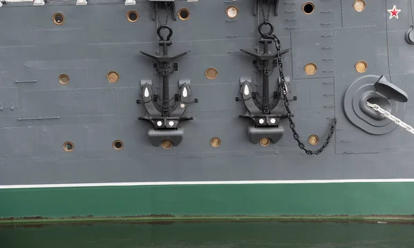 Petersburg Russia Maja 2018 Krążownik Aurora Statek Jest Zacumowany Petrogradskaya — Zdjęcie stockowe