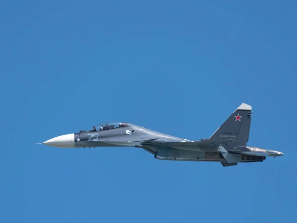 Moskva Rusko Zhukovsky Airfield Srpna 2019 Aerobatický Předváděcí Let Mezinárodního — Stock fotografie