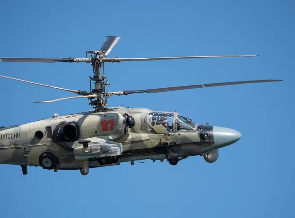 Zhukovsky Russie Septembre 2019 Démonstration Hélicoptère Attaque Kamov Alligator Armée — Photo