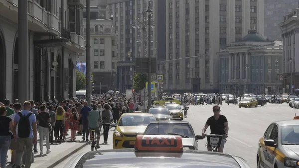 Moscow Julho Caminho Teatro Vida Cidade Julho 2018 Moscou Rússia — Fotografia de Stock