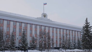 BARNAUL - 17 Aralık Altai bölgesinin yönetimi, Barnaul, Rusya 17 Aralık 2019, Barnaul, Rusya.