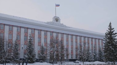 BARNAUL - 17 Aralık Altai bölgesinin yönetimi, Barnaul, Rusya 17 Aralık 2019, Barnaul, Rusya.