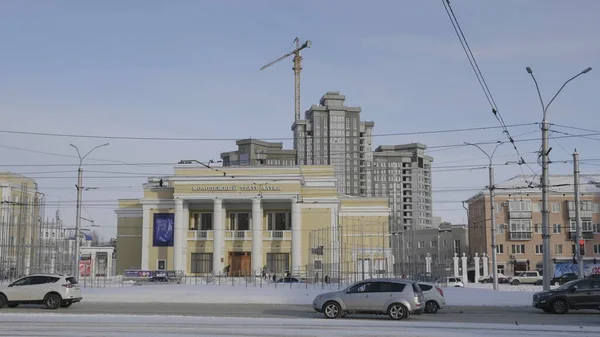 Barnaul Enero Zona Central Ciudad Teatro Juvenil Altai Enero 2018 — Foto de Stock