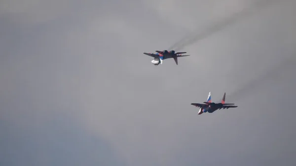 Moscow Russia Zhukovsky Airfield Agosto 2019 Equipes Aeróbica Rápida Mig — Fotografia de Stock