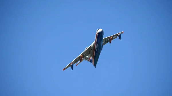 Moscow Russia Zhukovsky Airfield Agosto 2019 Voo Demonstração Avião Anfíbio — Fotografia de Stock