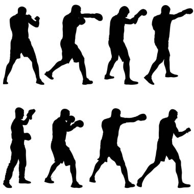 Beyaz arka planda siyah set bir atlet silueti..