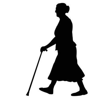 Beyaz arkaplanda engelli insanların silueti.