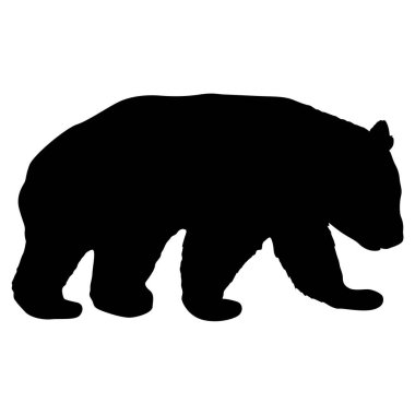 Beyaz arka planda Panda 'nın silueti.