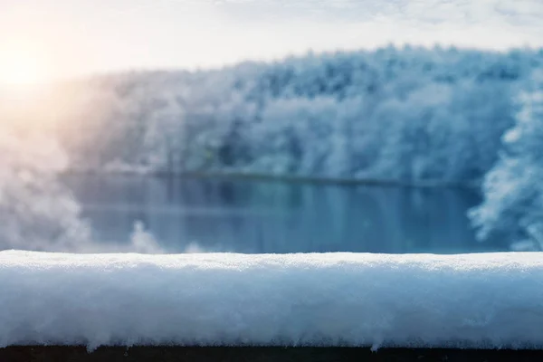 Zimní pozadí s kopií prostor — Stock fotografie