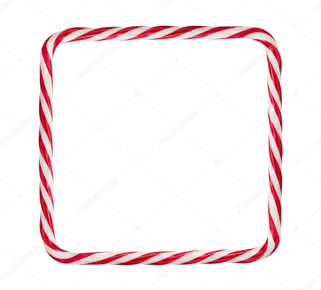 Candy cane frame — Stock Photo © Rangizzz 131942086