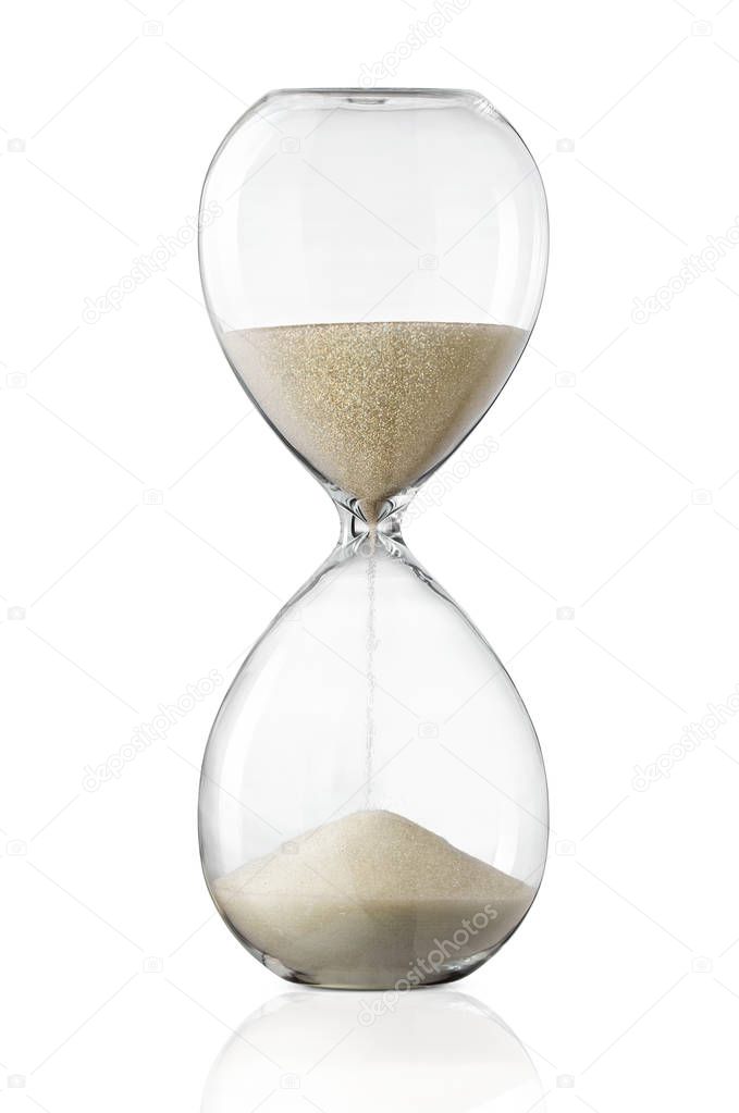 Hourglass isolated on white