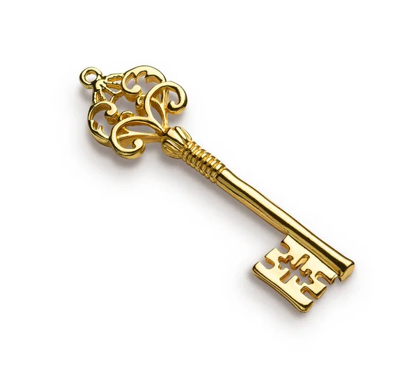 Schlüssel zum Goldskelett — Stockfoto