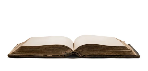 Eski açık boş kitap — Stok fotoğraf