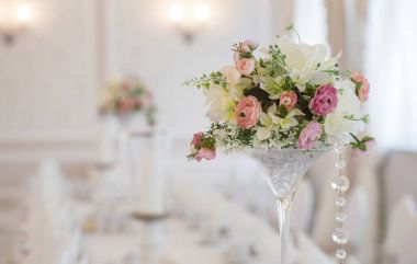 Düğün masa dekorasyonu