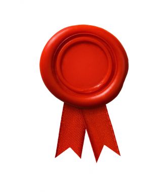 Wax seal isolated on white background clipart