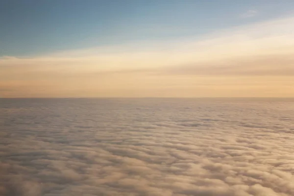 Puesta Sol Sobre Las Nubes Con Espacio Copia —  Fotos de Stock