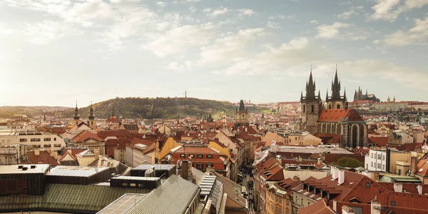 Prag 'ın panoramik görünümü