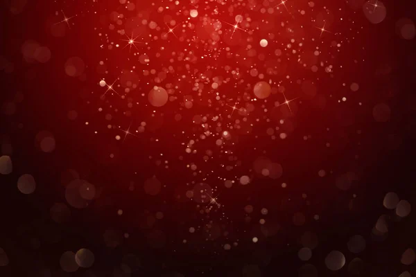 Abstract, defocused red and gold glittering background — Stock Photo, Image