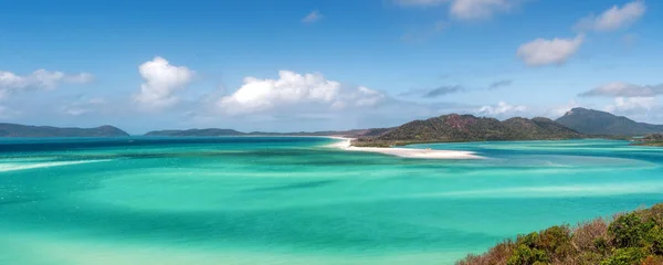 Panoramatický Výhled Krásnou Tropicaln Pláž Kopírovacím Prostorem — Stock fotografie