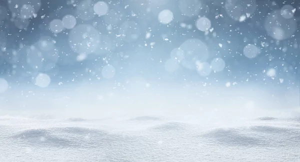 Leerer Winterpanorama-Hintergrund — Stockfoto