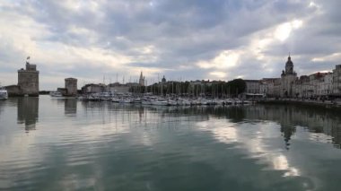La Rochelle Fransa şehir Harbor