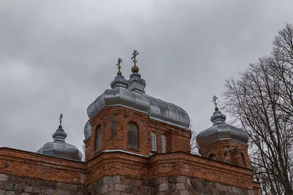 Russisk ortodoks kristen kirke – stockfoto