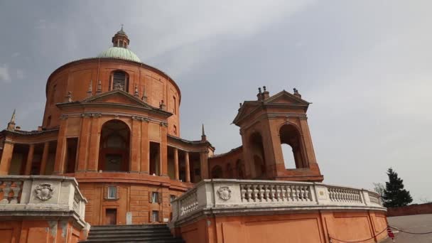 Святилище Мадонна di San Luca Bologna Італії — стокове відео