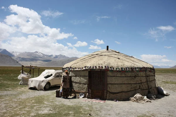 Pamir region Russian Federation Central Asia mountain landscapes — Stock Photo, Image