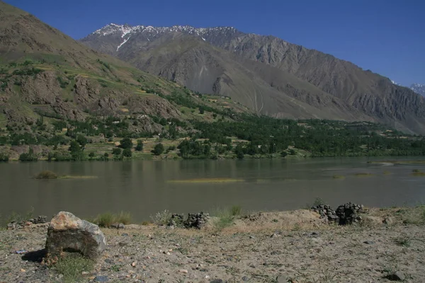 Pamir region Ryssland Centralasien bergslandskap — Stockfoto