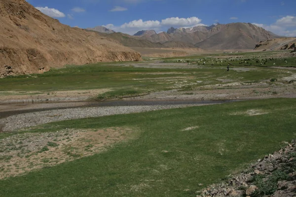 Pamir region Russian Federation Central Asia mountain landscapes — Stock Photo, Image