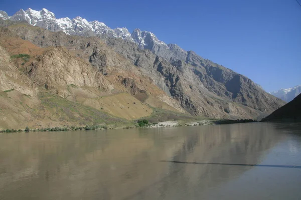 Wilayah Pamir Federasi Rusia Bentang alam pegunungan Asia Tengah — Stok Foto
