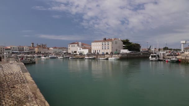 Puerto de Il de Re Francia Costa atlántica — Vídeos de Stock