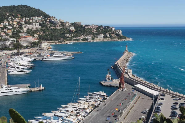 Nice harbor France riviera — Stock Photo, Image