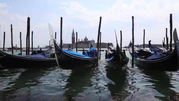Гондола Венеция Италия весеннее видео 1080p — стоковое видео